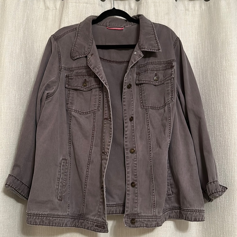 Woman Within Denim Jacket